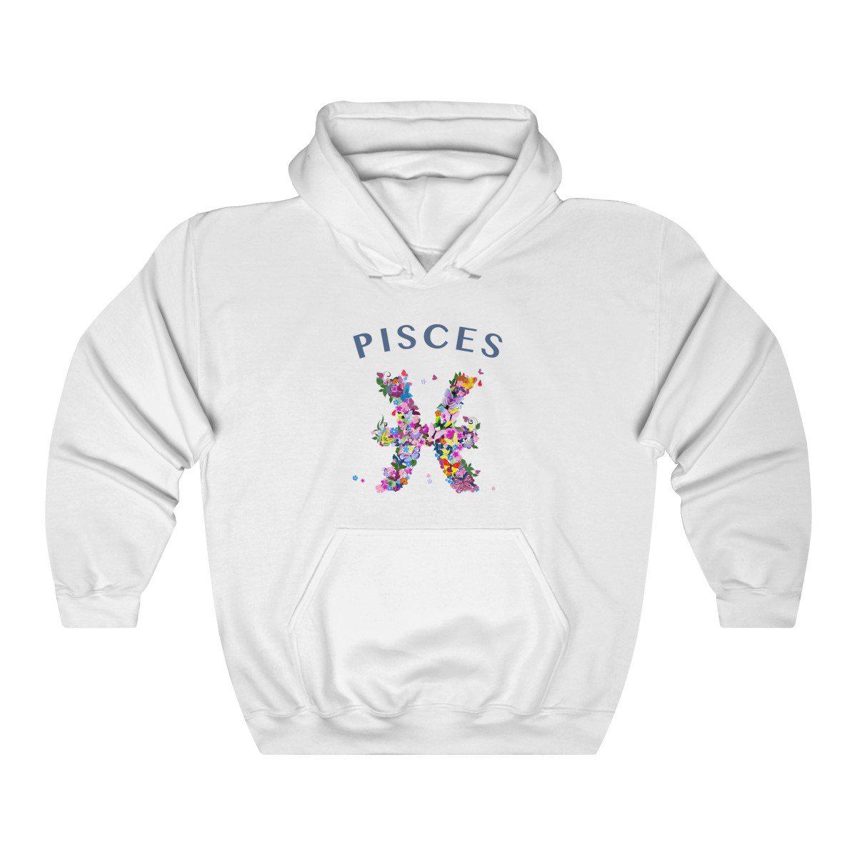 Pisces Floral Hoodie