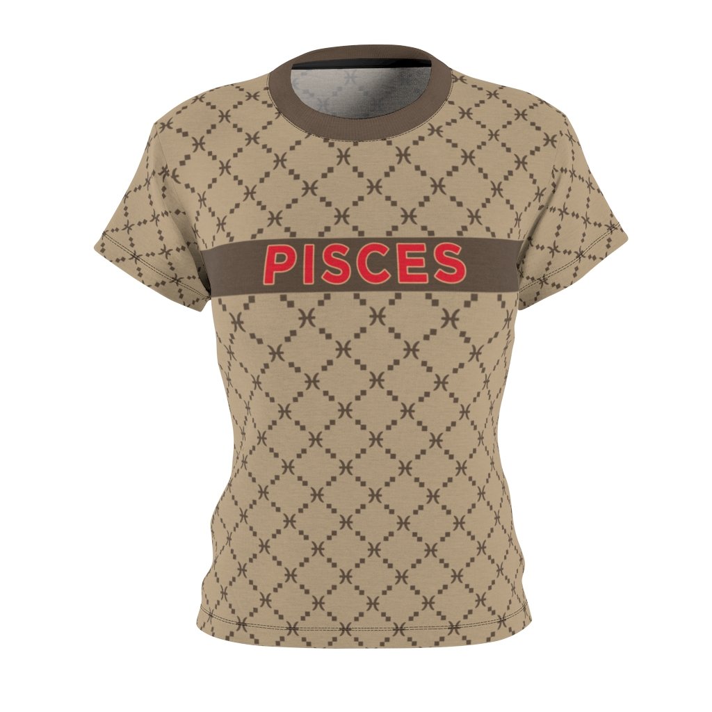 Pisces Shirt: Pisces G-Style Beige Shirt zodiac clothing for birthday outfit