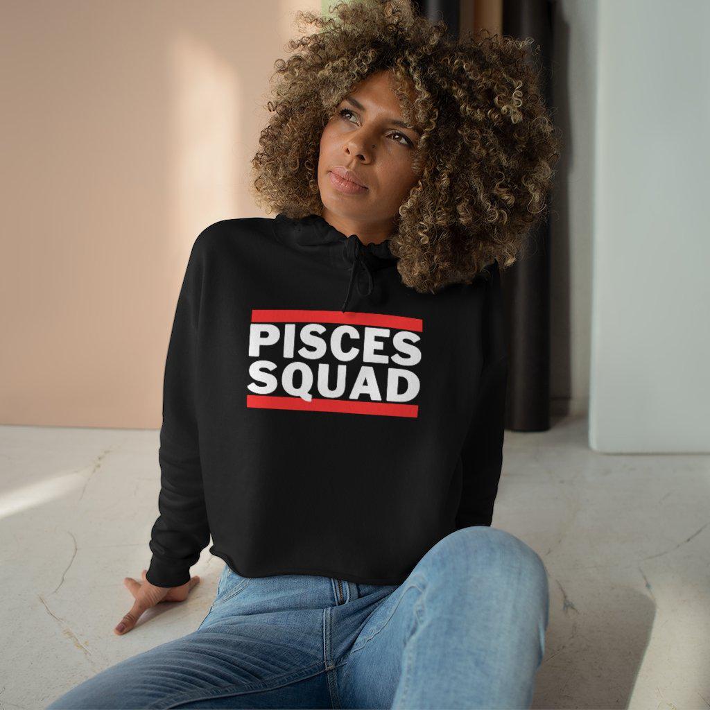 Pisces Squad Bars Crop Hoodie