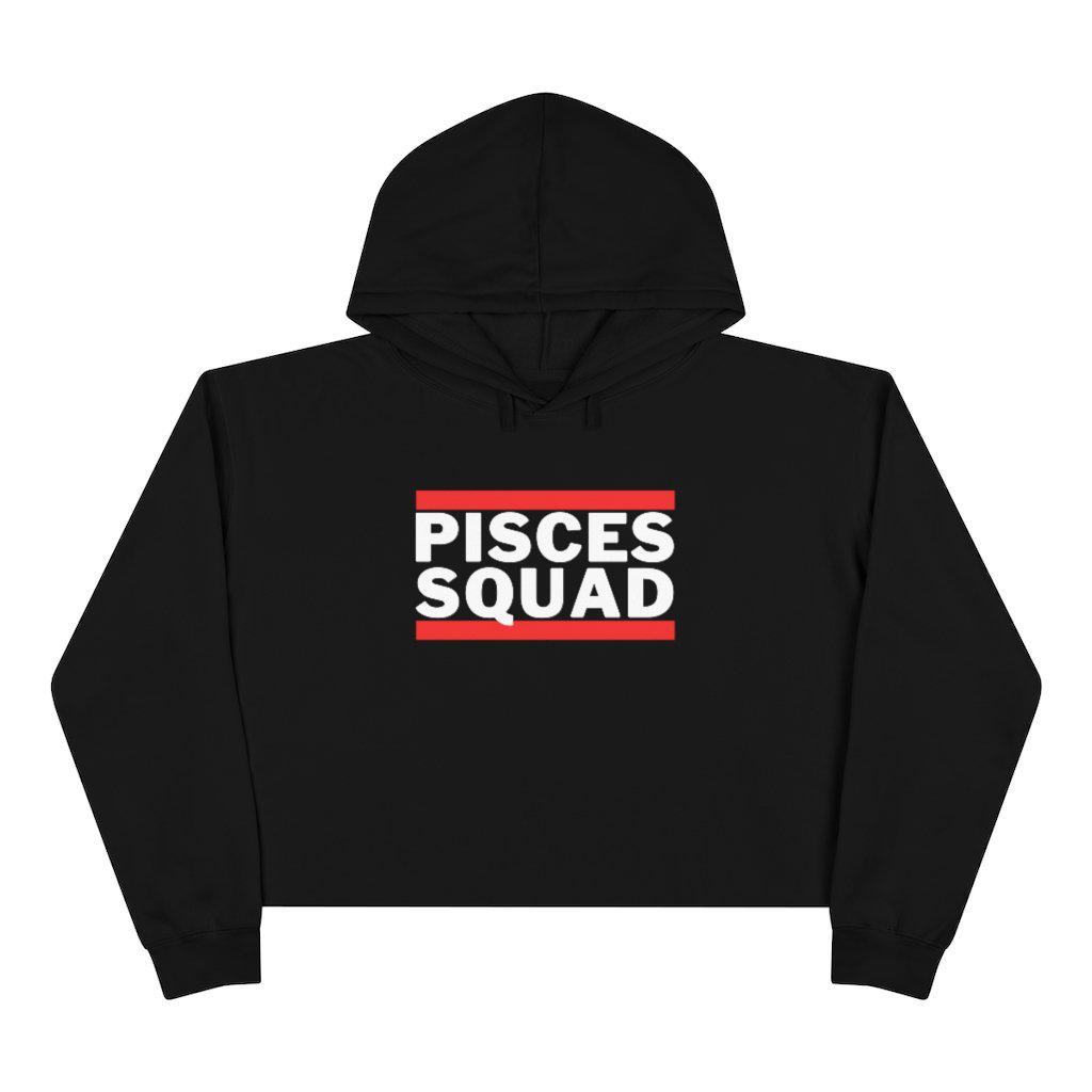 Pisces Squad Bars Crop Hoodie
