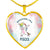 Pisces Unicorn Heart Necklace zodiac jewelry for her birthday outfit