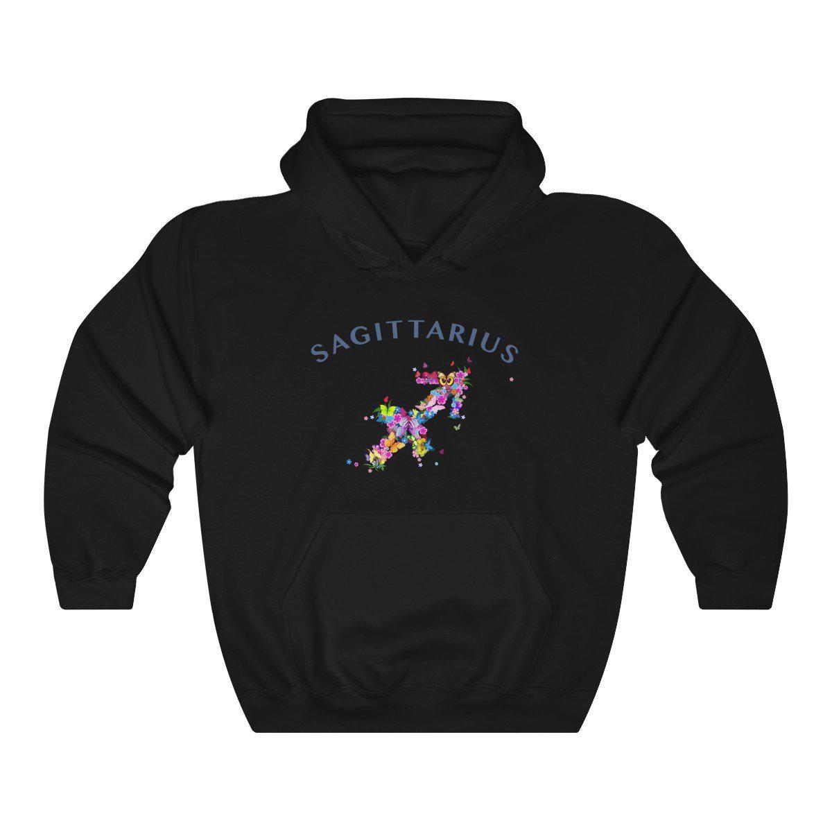 Sagittarius Floral Hoodie