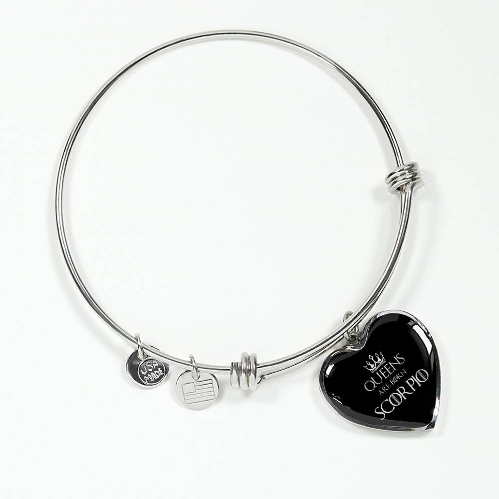 Scorpio Queen Of Thrones Heart Bangle zodiac jewelry for her birthday outfit