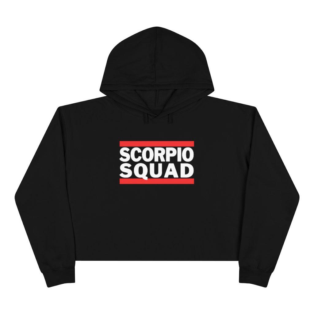 Scorpio Squad Bars Crop Hoodie