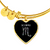 Scorpio Stars Heart Bangle zodiac jewelry for her birthday outfit