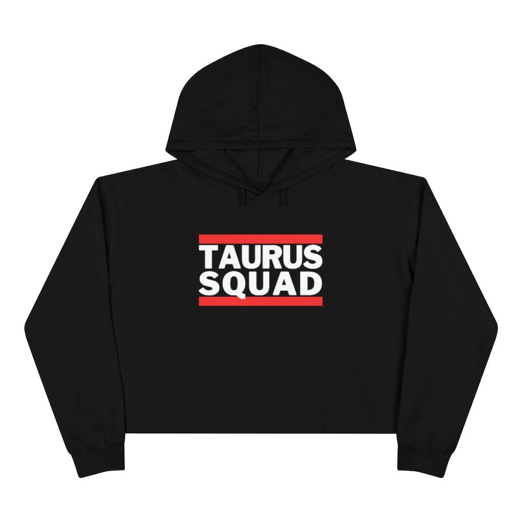 Taurus Squad Bars Crop Hoodie