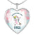 Virgo Unicorn Heart Necklace zodiac jewelry for her birthday outfit