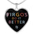 Virgos Do It Better Heart Necklace zodiac jewelry for her birthday outfit