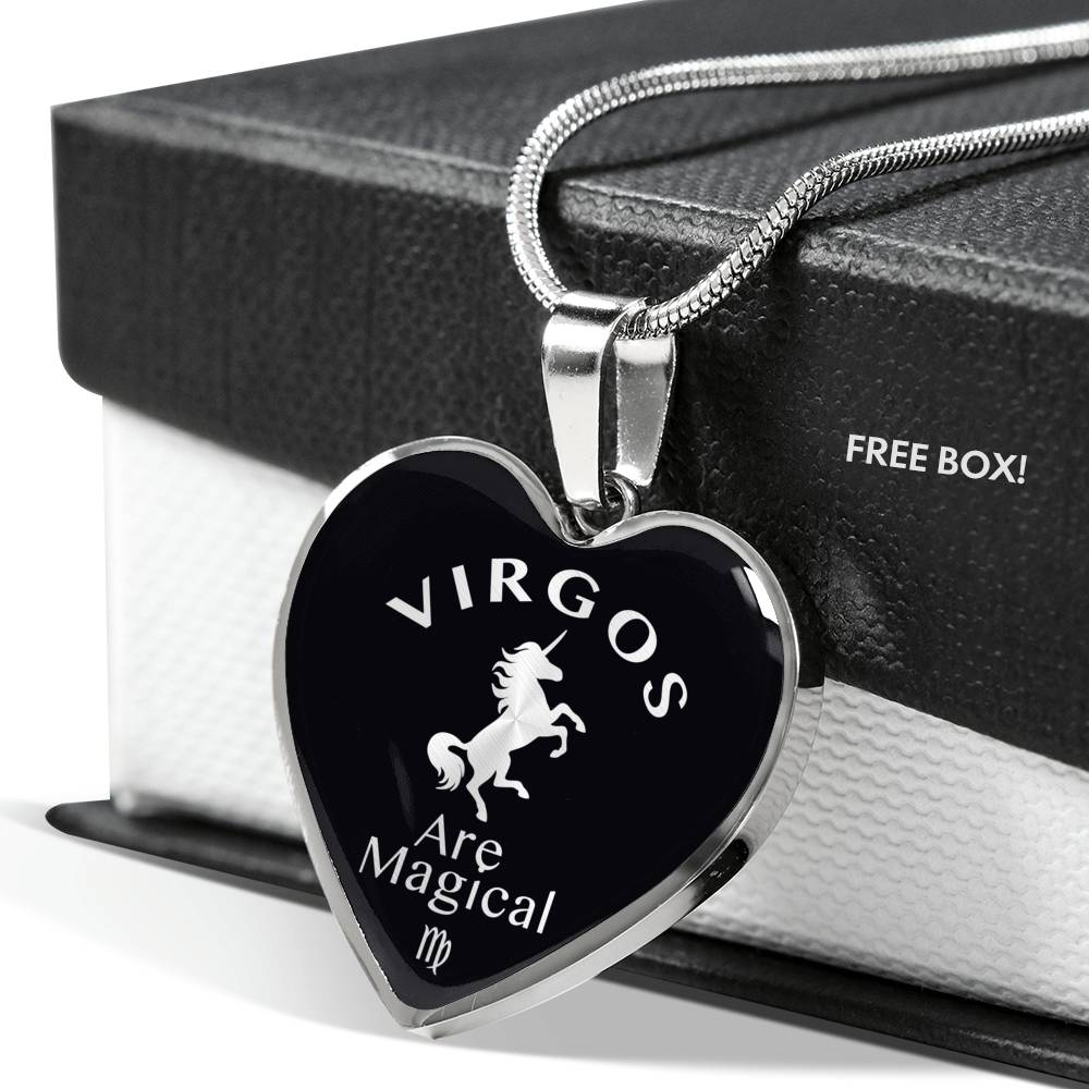 Virgos are Magical Heart Necklace zodiac jewelry for her birthday outfit