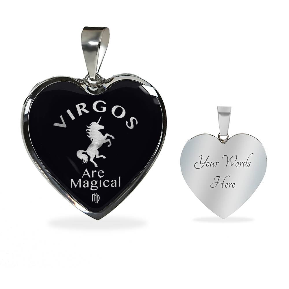 Virgos are Magical Heart Necklace