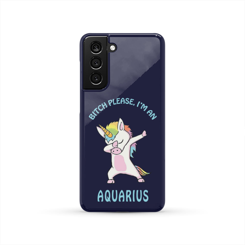 Aquarius Dabbing Unicorn Blue Phone Case