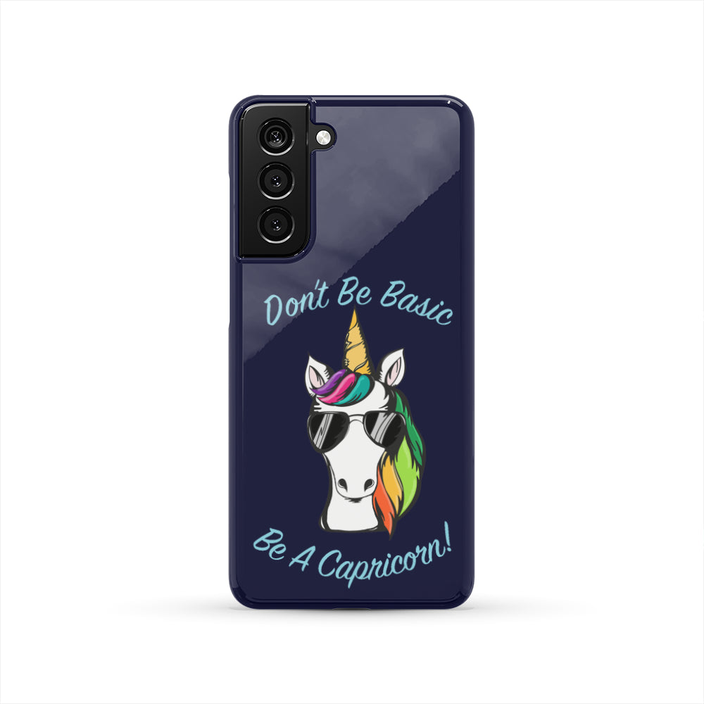 Capricorn Don't Be Basic Blue Phone Case