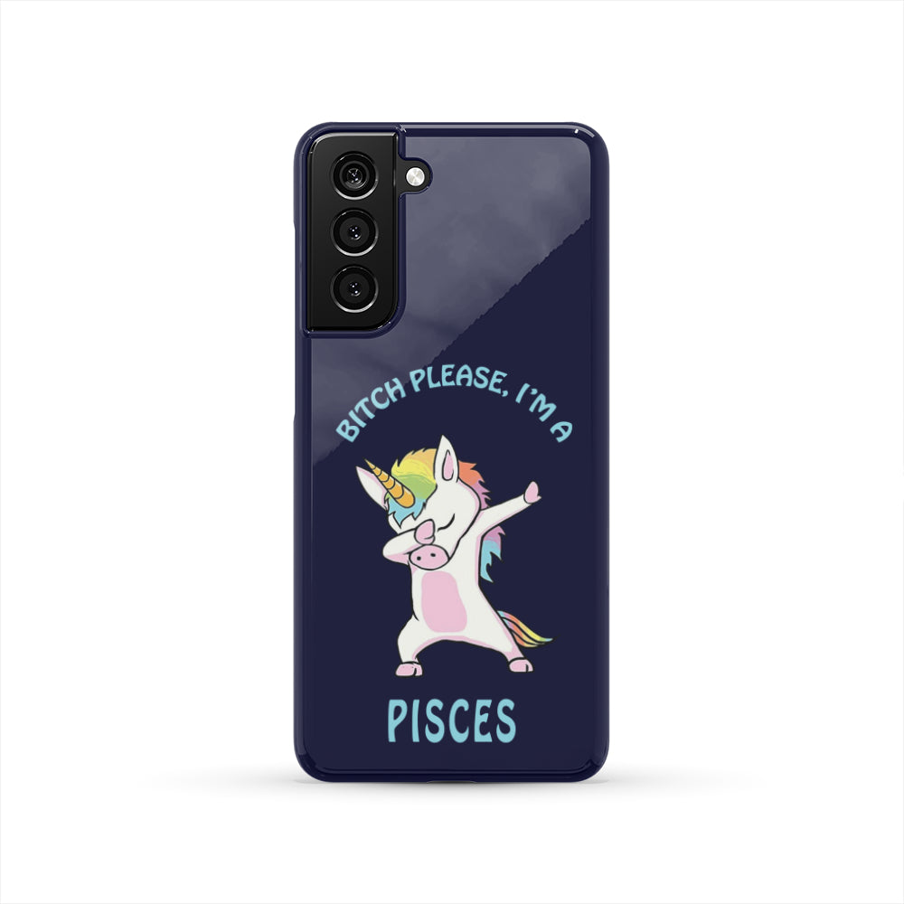Pisces Dabbing Unicorn Blue Phone Case